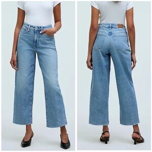Madewell The Perfect Vintage Wide Leg Crop Jean - Petite